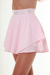 Baby Pink Ruffled Tennis Skirt