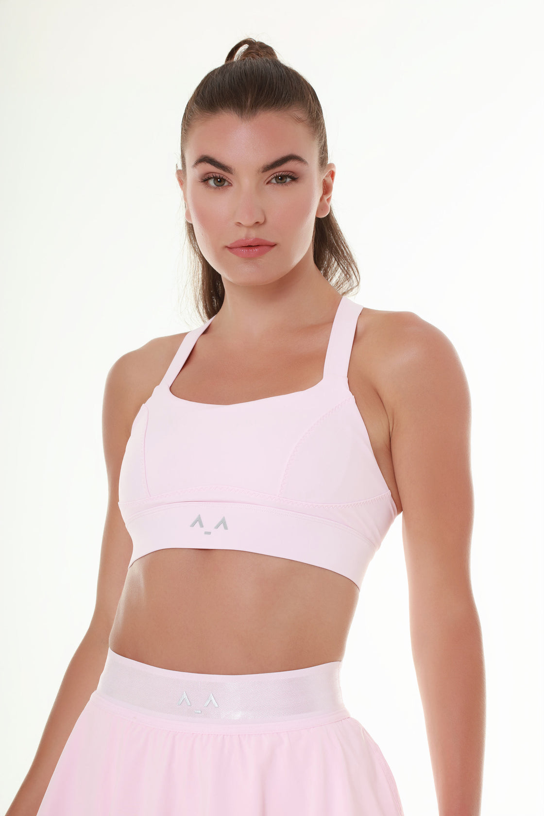 Baby Pink Crossedback Top