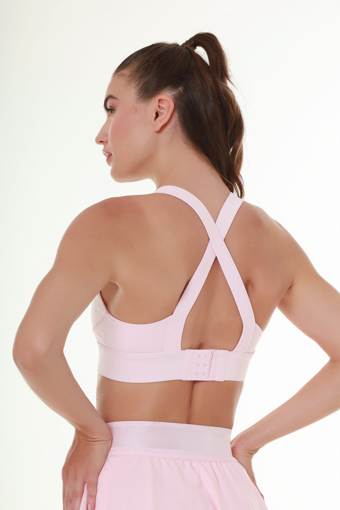 Baby Pink Crossedback Top