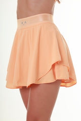 Orange Ruffled Tennis Skirt