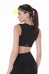 Black V-Neck Sport Top