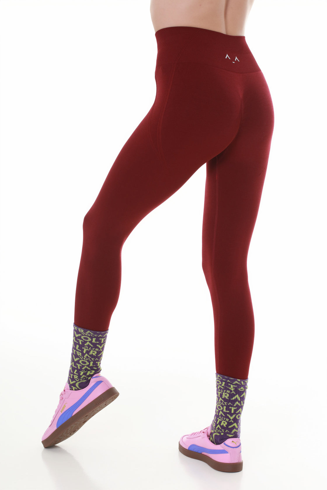 Classic Fit Burgundy Leggings