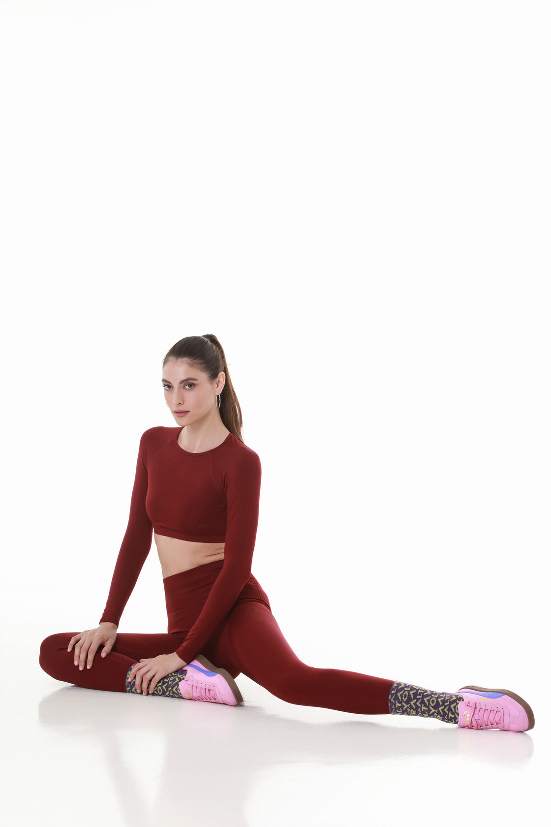 Burgundy Openback Luxe Top