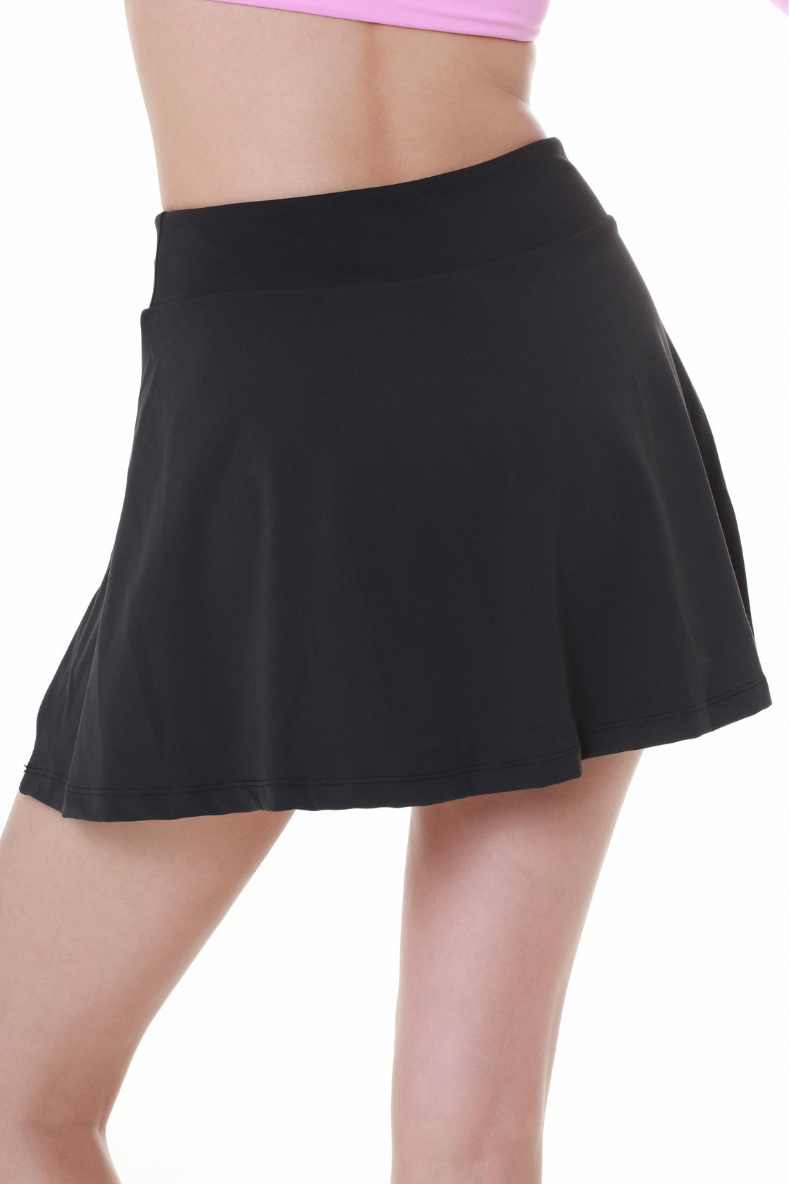 Black Edge Slice Skirt