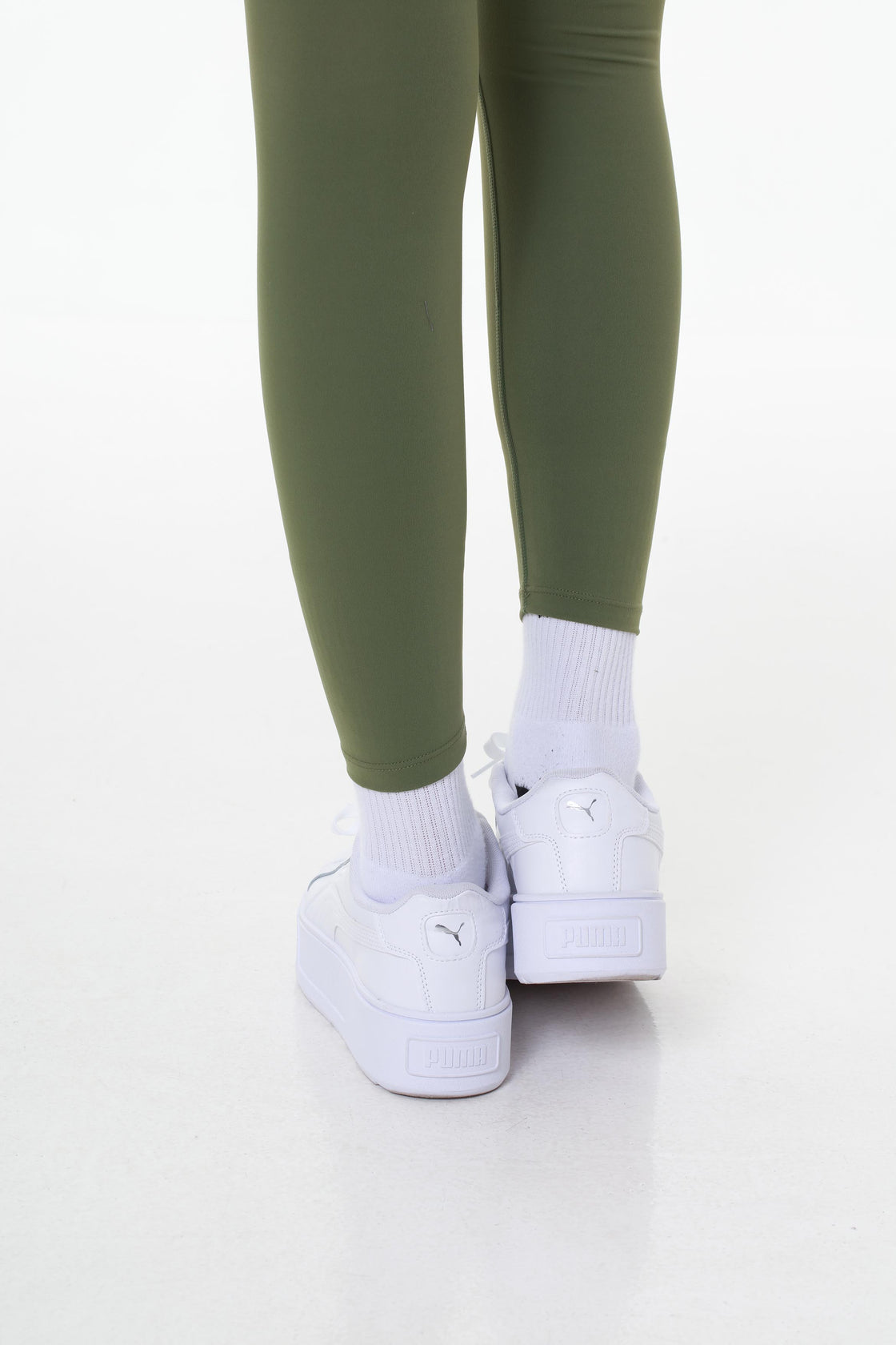 Sculpt & Lift Push-Up Olive Green Leggings