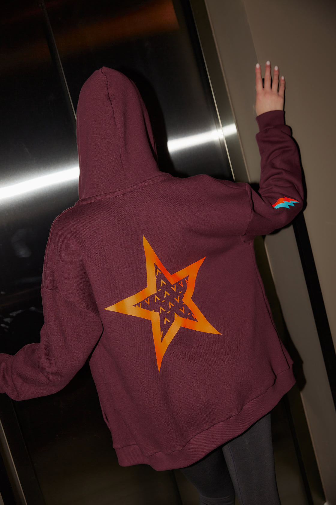 Stellar Bordeaux Hoodie Jacket