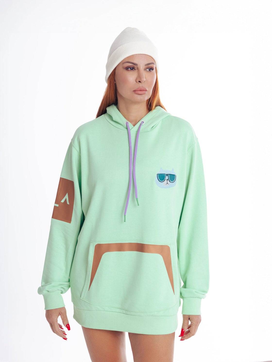 Oversized Mint Hoodie