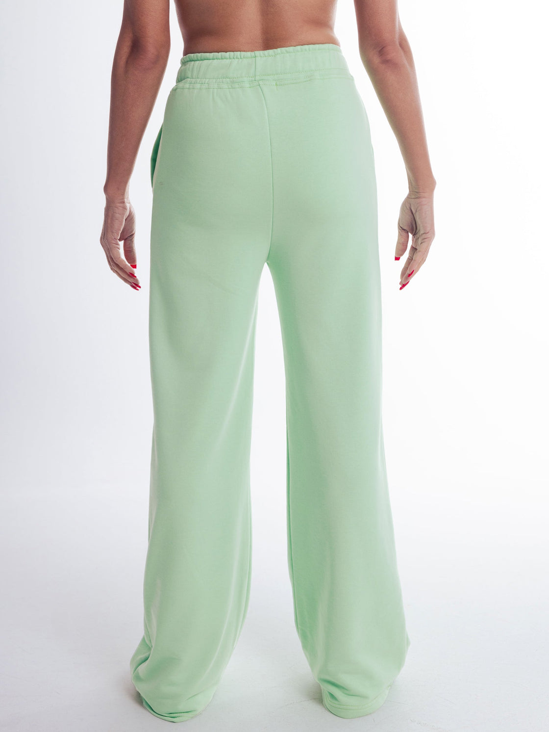 Relaxed Comfort Wide Leg Mint Sweatpants