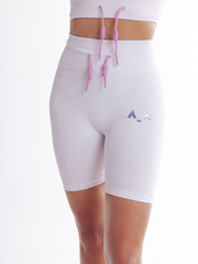 Blossom Glide Lilac Knitted Biking Shorts