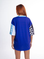 Legacy Blue Signature Logo Wide T-Shirt