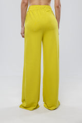 Relaxed Comfort Wide Leg Yellow Sweatpants