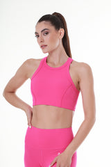 Hot Pink Basic Sports Top