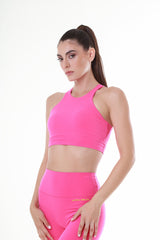 Dynamic Flex Fuchsia Sports Bra Top