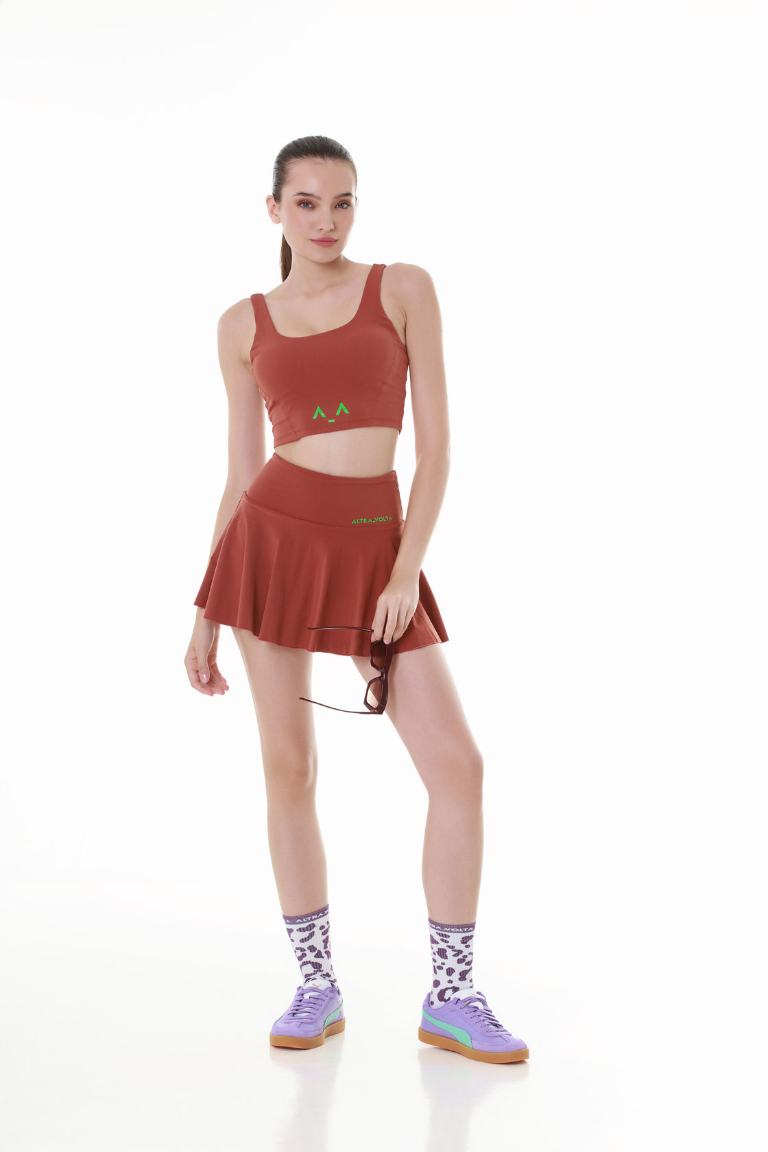 Maroon Sprint Crop Top