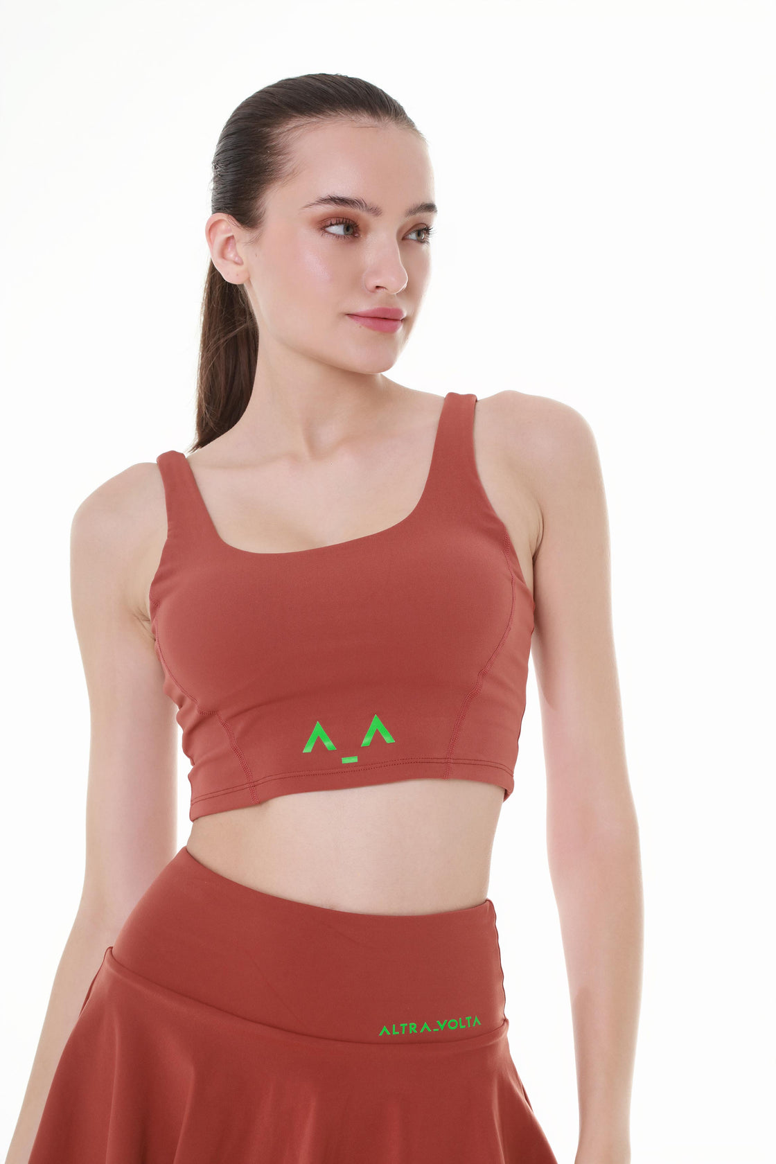 Maroon Sprint Crop Top