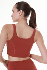 Maroon Sprint Crop Top