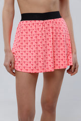 Signature Logo Pattern Tennis Skirt