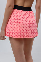 Signature Logo Pattern Tennis Skirt