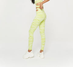 Light Green Zebra Print Leggings