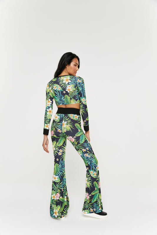 JunglePrint High Waisted Bootcut Leggings