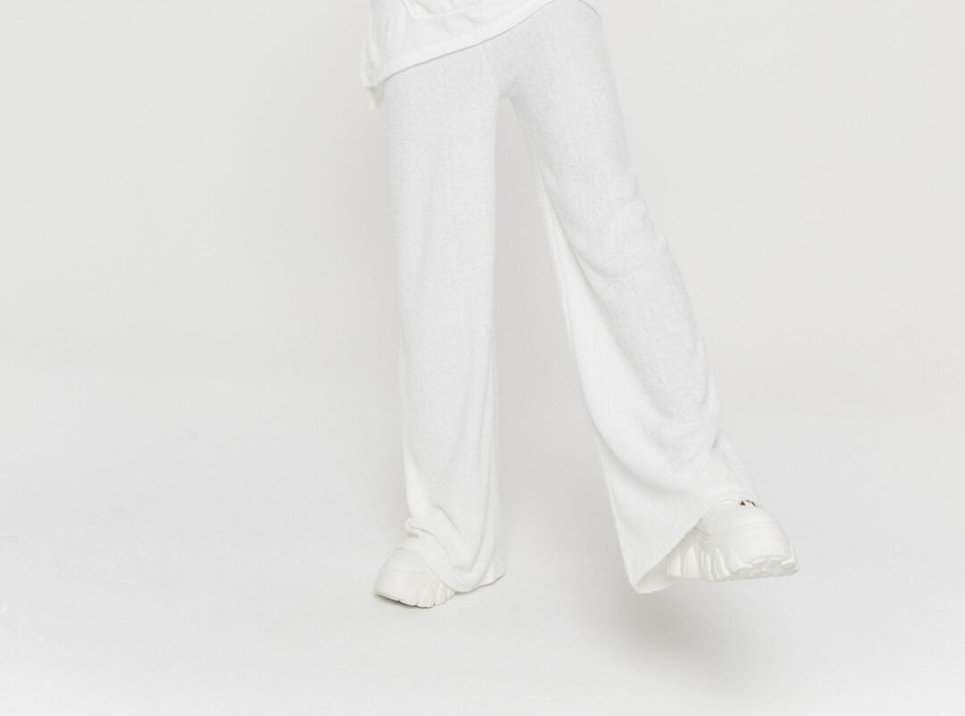 Signature Comfort White Terry Cotton Sweatpants