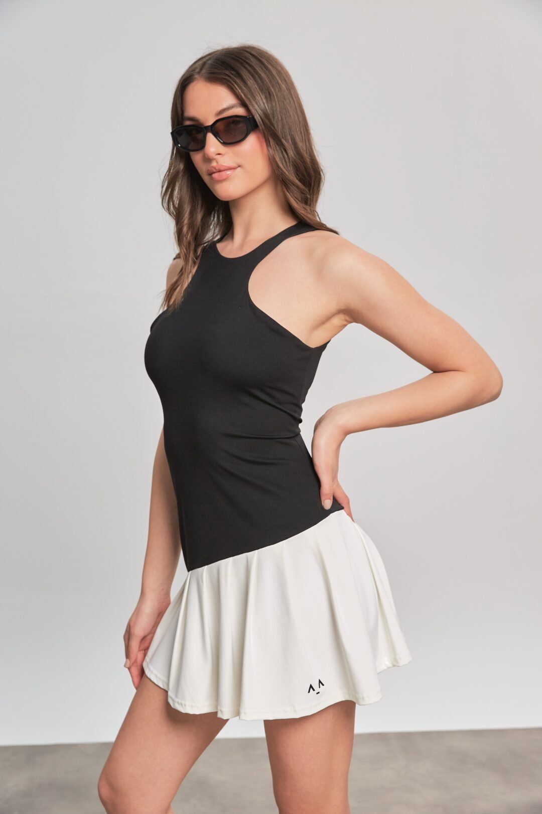 Asymmetric Court Dress