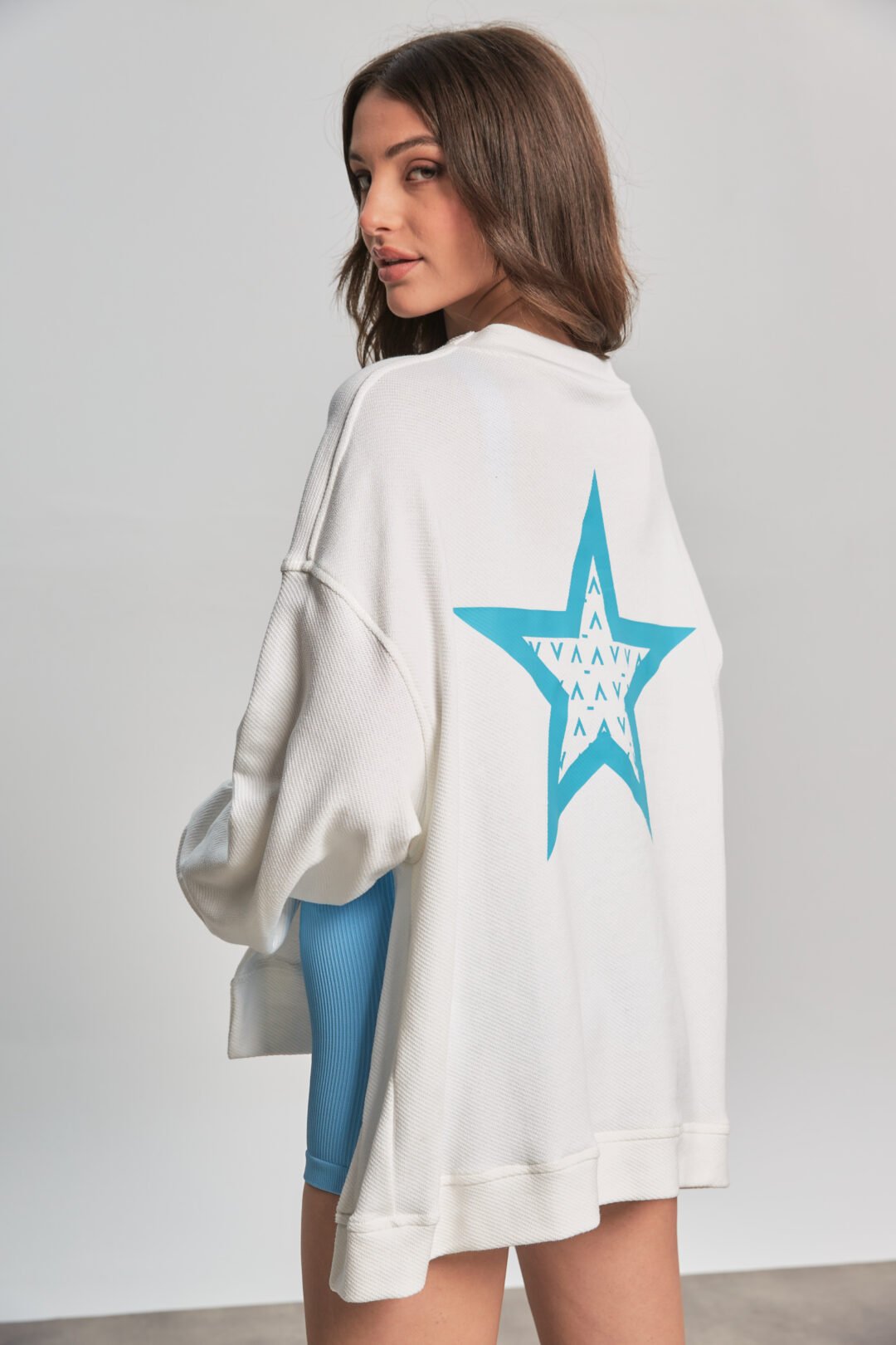 Star Back Oversized Hoodie