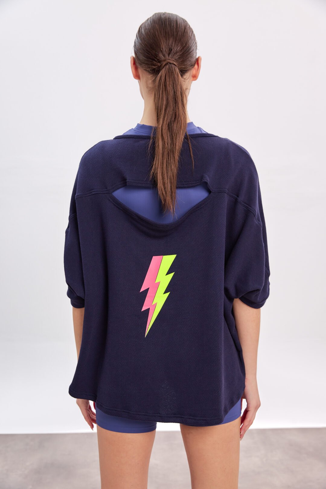 Lightning Back Cotton Sweatshirt